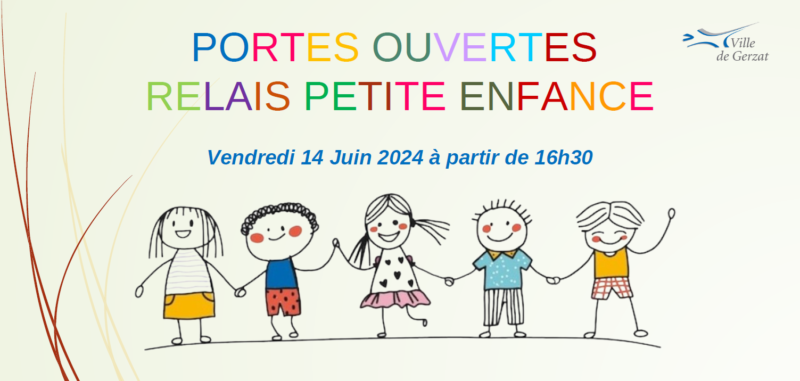 Portes ouvertes au Relais Petite Enfance – Vendredi 14 juin à partir de 16h30