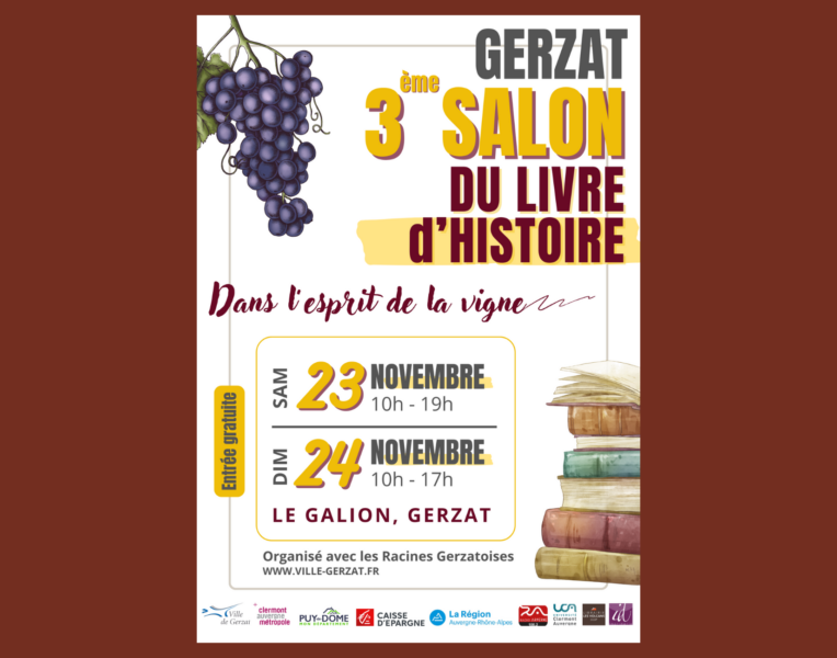 3e salon du livre d’histoire et patrimoine – Samedi 23 et dimanche 24 novembre – Le Galion