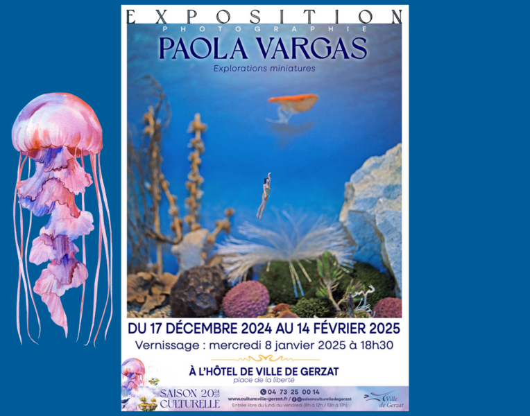 Exposition “Côté Mairie” – “Explorations Miniatures” par Paola VARGAS – Du 17 décembre au 14 février – Hall de l’Hôtel de Ville – Vernissage le mercredi 8 janvier à 18h30